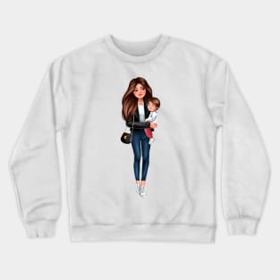 Mother with son Crewneck Sweatshirt